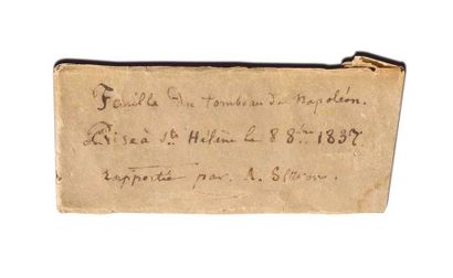 null Feuille de saule du tombeau de l’Empereur Napoléon Ier à Sainte-Hélène «Prise...