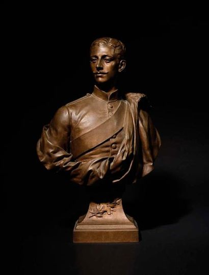 null Prosper d’EPINAY (1836-1914) « Buste du Prince Impérial, Napoléon Eugene Bonaparte...