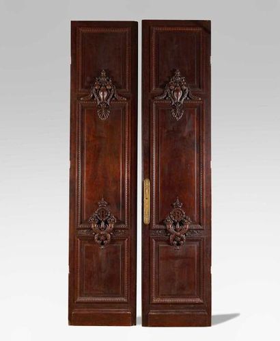 null Roland BONAPARTE (1858-1924) Paire de portes monumentales provenant de l’Hôtel...