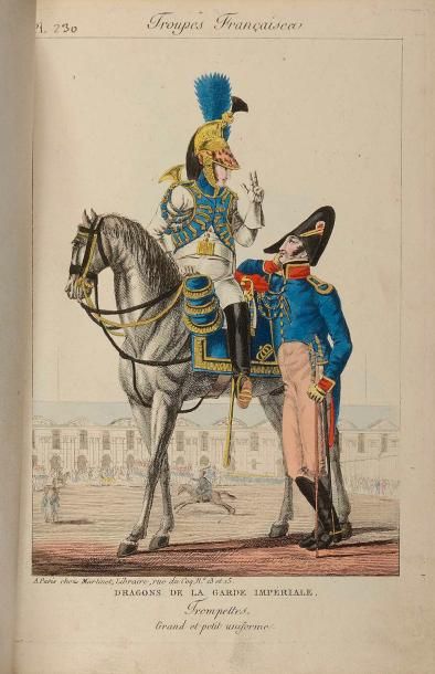 null MARTINET « Les troupes françaises sous le Premier Empire » Beau et ancien recueil...