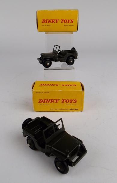 null DINKY TOYS - 2 jeep Hotchkiss-Willys 80 B Boites d'origine