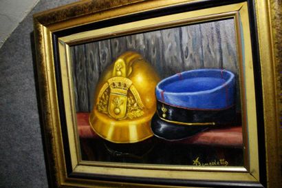 null Alain BENEDETTO (Né en 1946) "Sapeur-Pompiers de Nice" et " Casques Empire"...