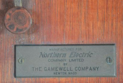 null " Télégraphe de la Gamewell Cy à Newton (USA) " Récepteur télégraphique à bande...