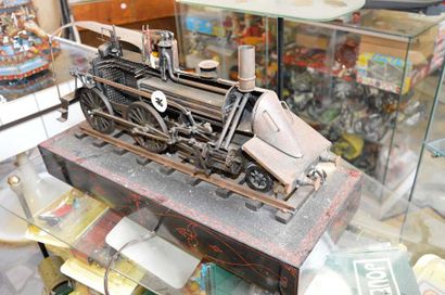 null "Locomotive à vapeur" Eclaté didactique d’une locomotive 220 à vapeur, embiellage...
