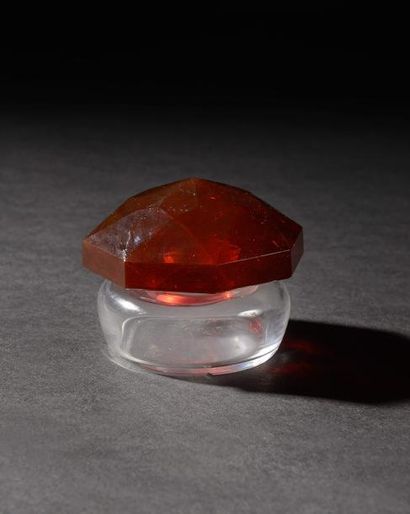 null BACCARAT pour Gabilla 'Xantho', 1925 Rare Flacon en cristal clair avec son bouchon...