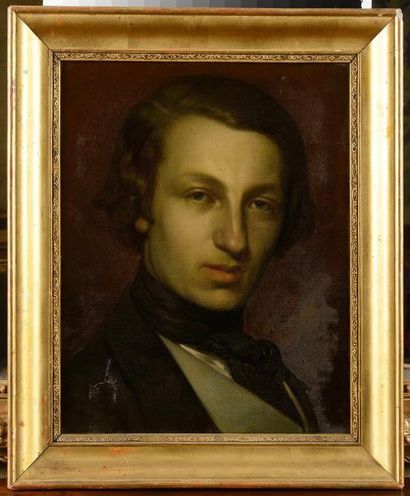 null Henri-Joseph-Armand CAMBON (1819-1885) Portrait du peintre Henri Nazon à l’âge...