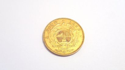 null 
1 pièce de 1 pond en or jaune de Zuid Afrikaansche Republiek datée 1898.

Poids...