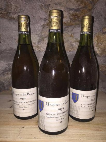 null 3 Blle MEURSAULT GENNEVRIERES DES HOSPICES DE BEAUNES 1972 - Très belles