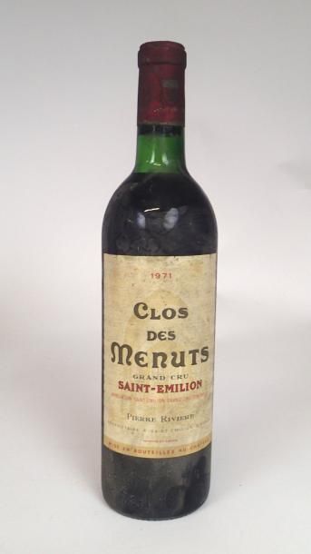null 1 Blle Château CLOS DES MENUTS (St Emilion GCC) 1971 et 1 Mag Château CLOS DES...