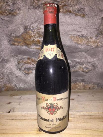 null 1 Blle POMMARD RUGIENS 1 er Cru 1947 - Belle - CLA (voir photo)