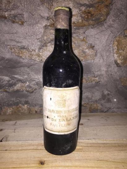 null 1 Blle Château PICHON LONGUEVILLE COMTESSE (Pauillac) 1933 - Mi épaule/Rare...