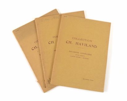 null Trois catalogues cartonnés de la COLLECTION CHARLES. HAVILAND. " Quinzième,...