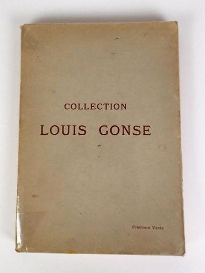 null Catalogue cartonné de la COLLECTION LOUIS GONSE, Première Vente. " Oeuvres d'art...