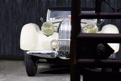  1939 Bugatti type 57C Châssis 57836. Moteur 93C. Cabriolet 4 places Gangloff. Carte...
