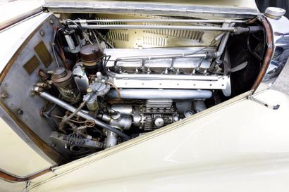  1939 Bugatti type 57C Châssis 57836. Moteur 93C. Cabriolet 4 places Gangloff. Carte...