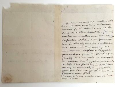 null JOSÉPHINE (Marie-Joseph-Rose de Tascher de La Pagerie, dite). Lettre autographe...