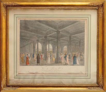 null D’après Pierre Charles COQUERET (1761-1832) «Vue de Paris n°8, Galerie du Palais...