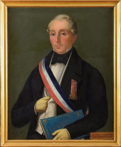 null Victoire ARNAUD. Ecole française du milieu du XIXe siècle « Portrait d’André...
