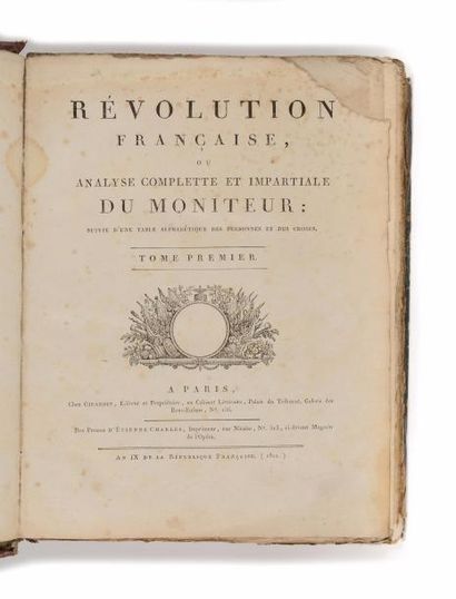 null [RÉVOLUTION FRAN ÇAISE]. Révolution française, ou analyse complette et impartiale...