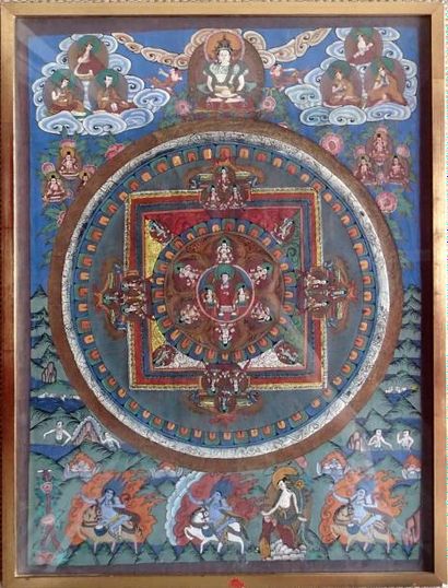 Tanka Tibétaine
Début XXème siècle
66 x 50 cm (à vue)
