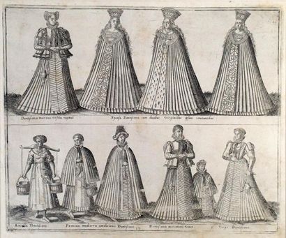 Abraham de BRUYN (1540 - 1587) COSTUMES
Réunion de 58 planches provenant de deux...