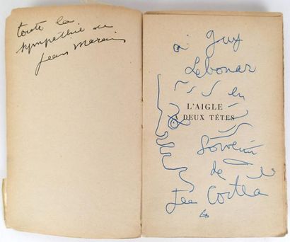 COCTEAU Jean L'AIGLE À DEUX TÊTES.
Paris, Gallimard, 1946 accompagné d'un dessin...