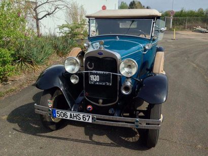 null C1931 FORD A ROADSTER Ex-collection Moussinet Châssis n° 3695 Carte grise de...