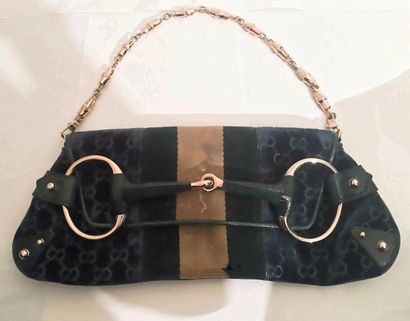 GUCCI SAC Mors Baguette Velours GUCCI By Tom Ford /Bag By Tom Ford for Gucci Green...