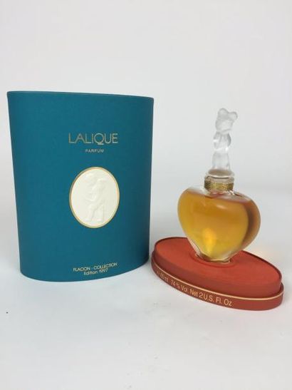 LALIQUE FLACON de collection « Les Amants » en cristal sculpté et mouluré, édition...