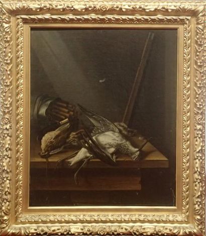 null Jacobus BILTIUS (1633-1681) Nature-morte Huile sur toile (rentoilé) Signé en...
