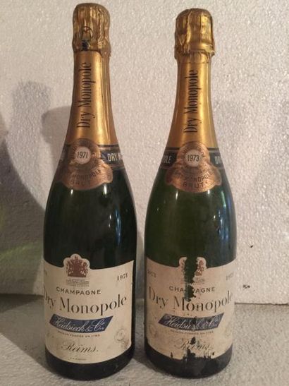 null 1 Blle CHAMPAGNE HEIDSIECK DRY MONOPOLE 1973 - Bon niveau/EA 1 Blle CHAMPAGNE...