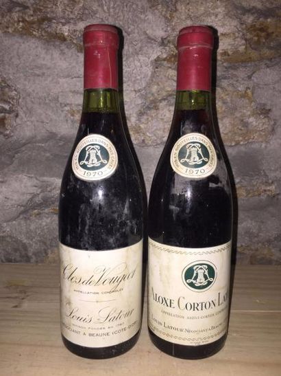 null 1 Blle CLOS DE VOUGEOT(Héritiers Louis Latour) 1970 - Belle 1 Blle ALOXE CORTON...