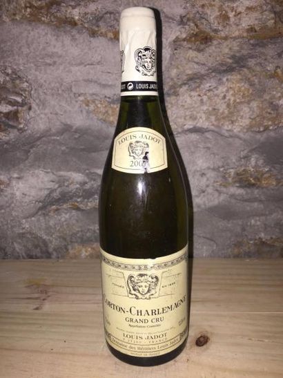 null 1 Blle CORTON CHARLEMAGNE (Louis Jadot) 2000 - Bon niveau/collererette abimée/bouchon...