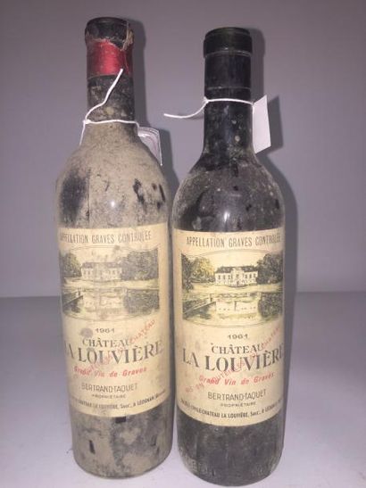 null 2 Blle Château LA LOUVIERE (Graves) 1961 - NB/CA et SC