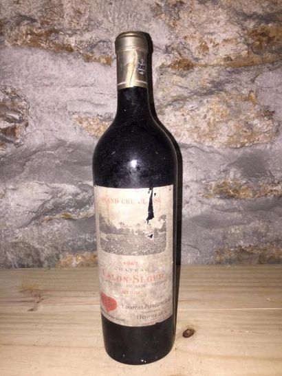 null 1 Blle Château CALON SEGUR mise Hannapier (St Estèphe) 1947 - Belle