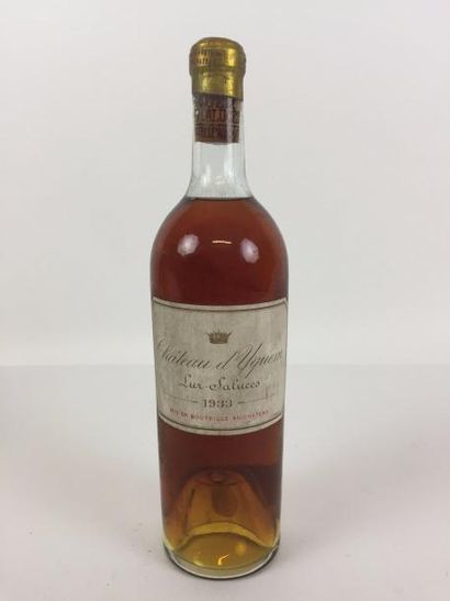 null 1 Ble Château YQUEM (Sauternes) 1933 - TTLB/superbe