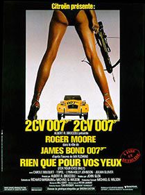 null "JAMES BOND- CITROËN 2 CV 007 " 

 Affiche promotionnelle Citroën pour le film...