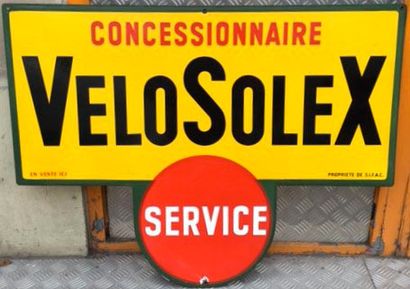 null "Plaque émaillée VELOSOLEX"

Plaque émaillée double face "Concessionnaire Velosole,...