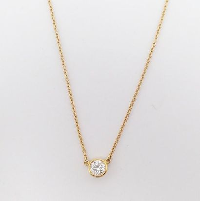 null TIFFANY and CO COLLIER collection " Diamond by the yard ", Collier en or jaune,...