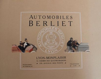 null René VINCENT (1879- 1936)

"Catalogue Berliet 1907"

Catalogue de 42 pages,...