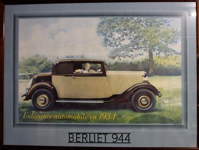 null "Berliet 944"

Affiche d'intérieur " Berliet 944, L'élégance Automobile en 1934"....