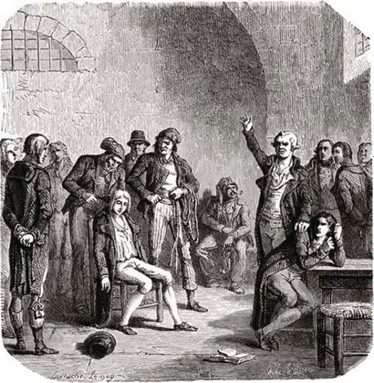 null Prison du LUXEMBOURG. –Registre d'écrou pour les périodes de juillet 1793 à...