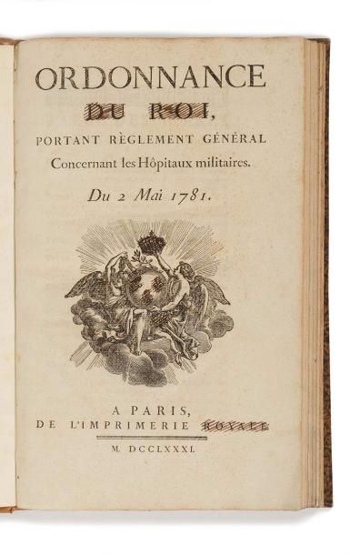 null [ORDONNANCES MILITA IRES ]. Importante collection d’ordonnances des XVIIIe et...