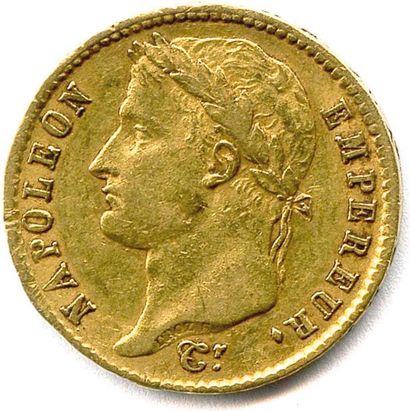 null NAPOLÉON Ier (1804-1814) 20 Francs or 1811 U et coeur = Turin. (6,46 g) Très...