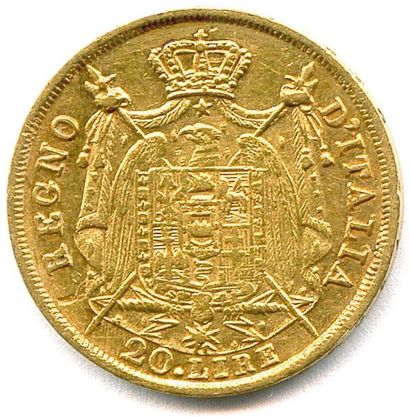 null NAPOLÉON Ier Empereur et Roi d’Italie 20 Lire or 1809 M = Milan. (6,38 g) T.B./Très...