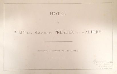 null THIBAULT (Ernest). Recueil de plans originaux (encre noire et plume avec rehauts...