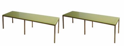 null Philippe STARCK (né en 1949) DRIADE Editeur « Jelly Slice » Paire de tables...