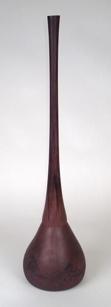 null DAUM à Nancy Vase oignon marmoréen violine Haut : 68 cm (Raccourci)