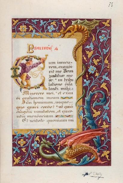 null Blanche ODIN (1865-1957) Livre d'heures dont : Devoirs de Chrétien - Bénédiction...