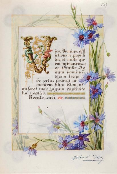 null Blanche ODIN (1865-1957) Livre d'heures dont : Devoirs de Chrétien - Bénédiction...